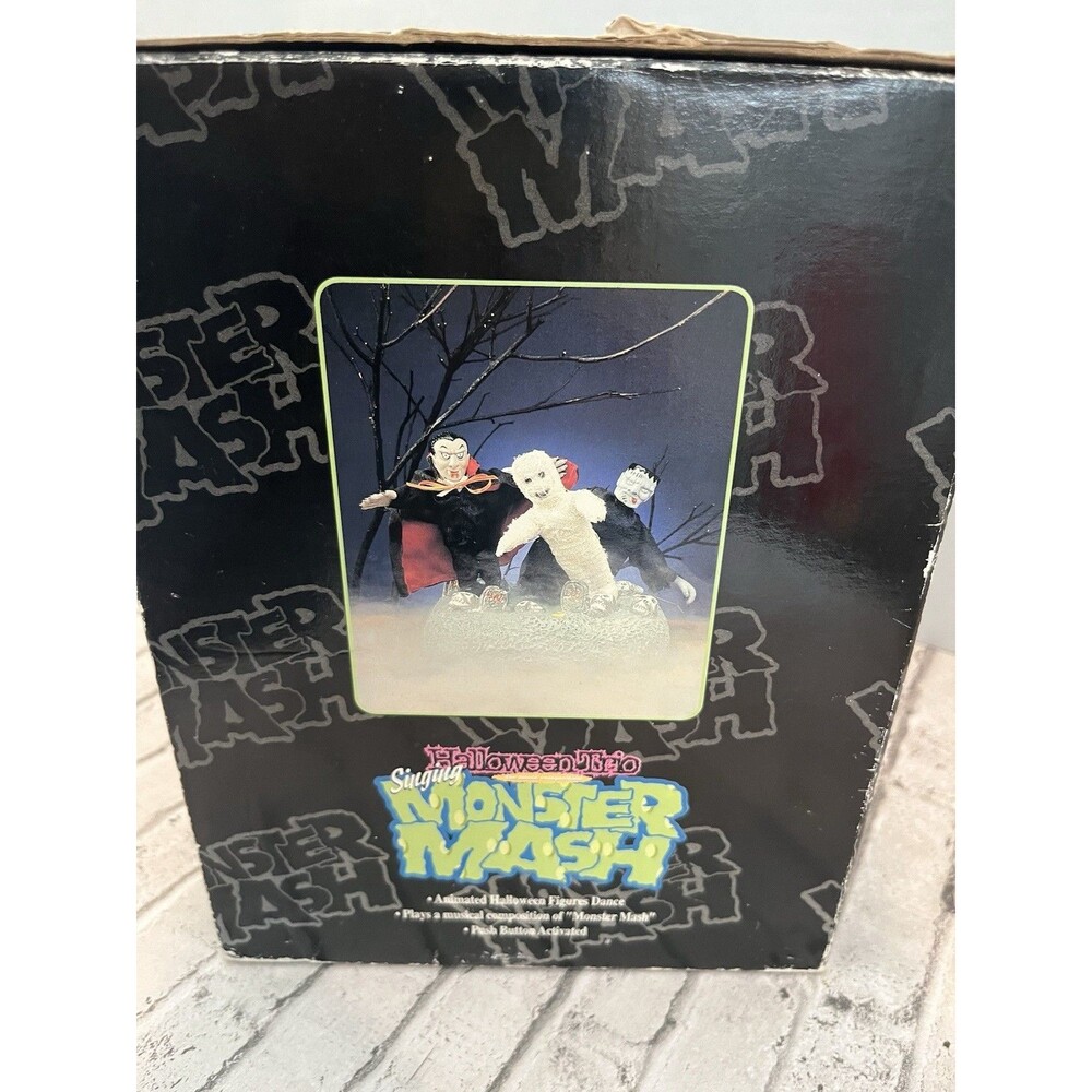 Original 1997 Gemmy Monster Mash Trio Animated Halloween Prop Decoration Works - Picture 2 of 10